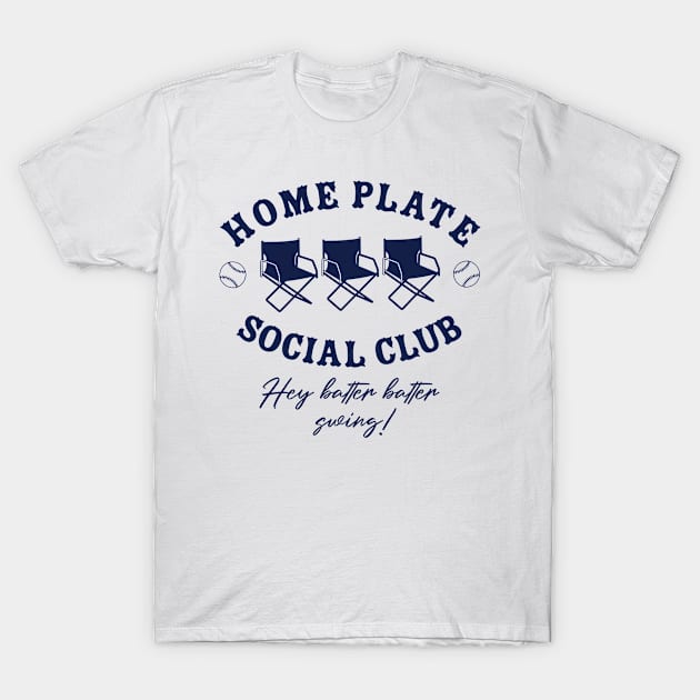 Home Plate Social Club, Midday, Softball Mom, Softball Dad, Softball Game Day, Softball Grandma, Softball Family T-Shirt by SmilArt